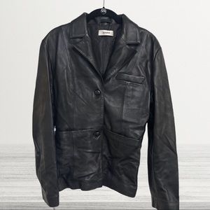 Guizio Vegan Leather Blazer